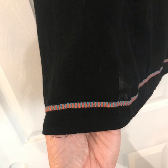 Embroidered Black Tank - Picture 3 of 4